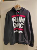 Run dmc classic 80s logo adidas hoodie maat l, Ophalen of Verzenden, Gedragen, Zwart, Adidas