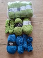 Wol pakket - Groen & Blauw, Hobby en Vrije tijd, Ophalen of Verzenden, Nieuw, Breien of Haken, Wol of Garen