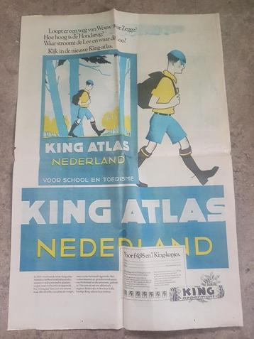 Paginagrote kleurenadvertentie King Atlas (krant 1977)