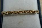 Antieke gouden staaf/koord  broche, Verzenden, Overige materialen, Broche