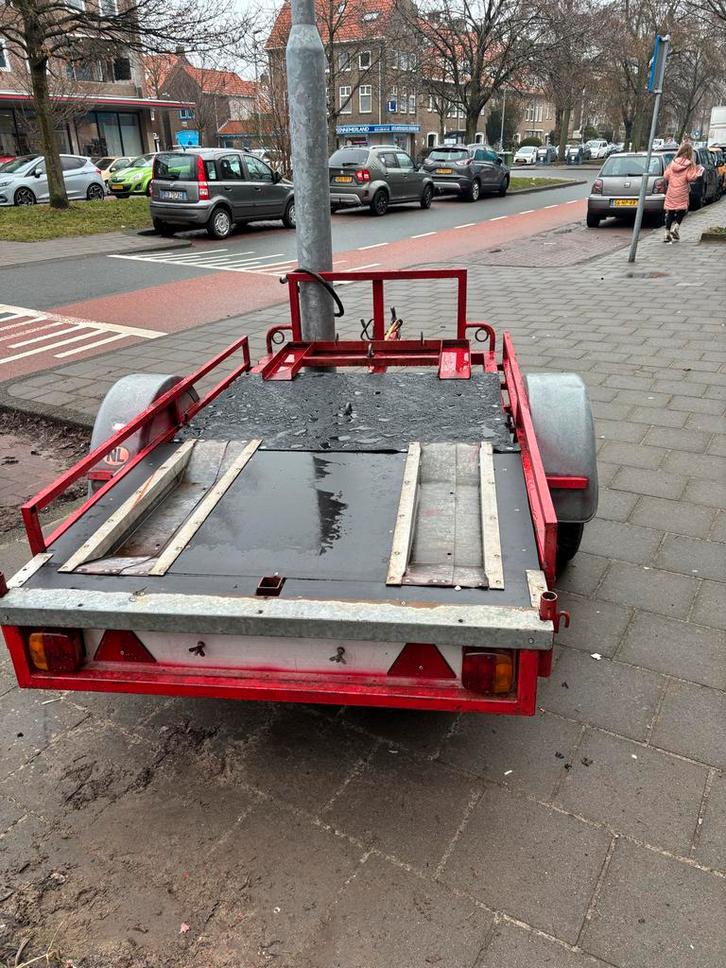 Dubbele Motor Aanhanger, Auto diversen, Aanhangers en Bagagewagens, Gebruikt, Ophalen of Verzenden