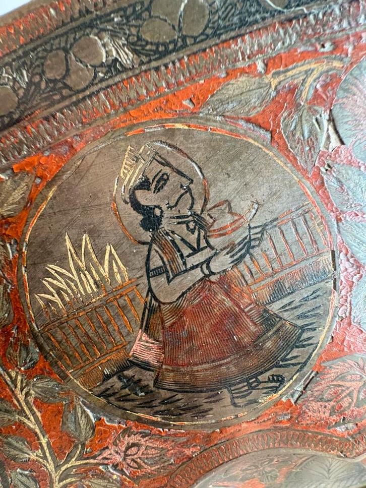 Oosters Thee/Bijzettafeltje met Opklapbaar Onderstel, Antiek en Kunst, Kunst | Niet-Westerse kunst, Ophalen