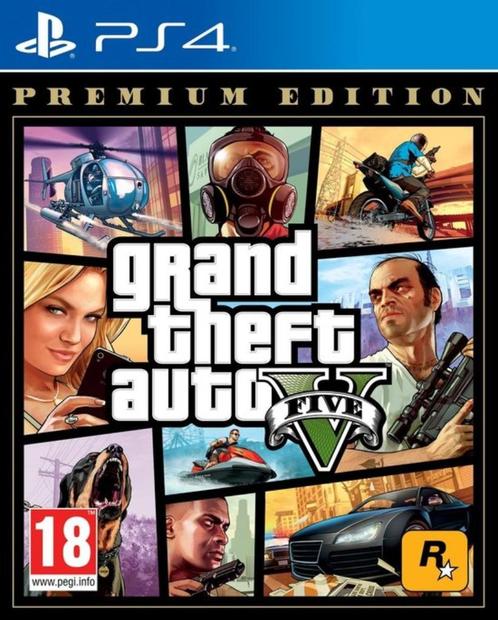 Grand Theft Auto V (GTA 5) - Premium Edition PS4, Spelcomputers en Games, Games | Sony PlayStation 4, Nieuw, Avontuur en Actie