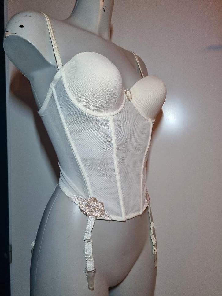 Hunkemoller lingerie torselet corset korset lijfje 75C, Kleding | Dames, Ondergoed en Lingerie, Body of Korset, Wit, Verzenden