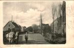 Voorhout - Dorpsstraat - Kerk met paardenkar, Ophalen of Verzenden, 1920 tot 1940, Gelopen, Zuid-Holland