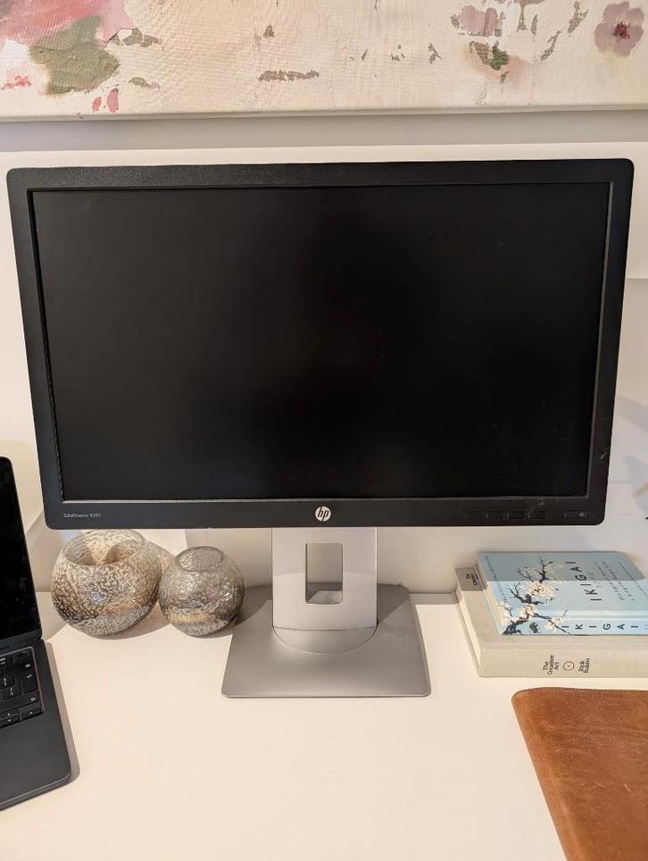 HP EliteDisplay E232 Monitor - 23 inch HD - 30 EUR, Computers en Software, Monitoren, Zo goed als nieuw, 60 Hz of minder, DisplayPort