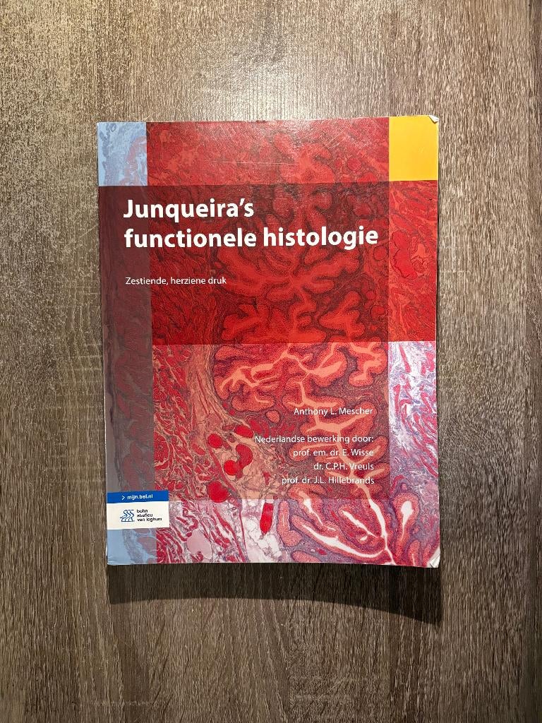 Junqueira’s functionele histologie – Anthony L. Mescher, Boeken, Studieboeken en Cursussen, Zo goed als nieuw, HBO, Beta, Ophalen of Verzenden