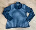 Donkerblauwe trui met patroon en lurex – maat S (Germaine), Kleding | Dames, Truien en Vesten, Ophalen of Verzenden, Gedragen