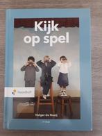 Studieboek Kijk op Spel (PABO), Boeken, Zo goed als nieuw, Holger de Nooij, Beta, HBO