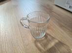4 Glazen Theekopjes, Ophalen of Verzenden, Effen, Kop(pen) en/of Schotel(s), Glas