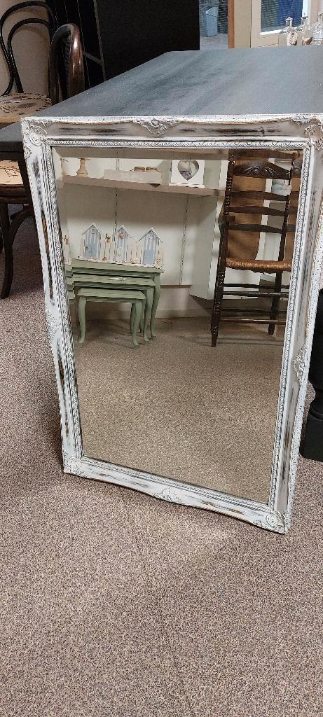 spiegel, Huis en Inrichting, Woonaccessoires | Spiegels, Zo goed als nieuw, 50 tot 75 cm, Minder dan 100 cm, Rechthoekig, Ophalen