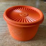 Vintage Tupperware oranje bewaardoos zonnedeksel Ø≈12cm, Huis en Inrichting, Keuken | Tupperware, Ophalen of Verzenden, Gebruikt