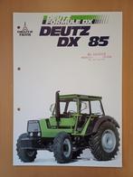 Folder Deutz Formule DX Deutz DX 85 Nederlandstalig, Ophalen of Verzenden, Gelezen, Tractor en Landbouw