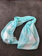 Mint /zilver sjaal 100cm x200cm als nieuw, Ophalen of Verzenden, Zo goed als nieuw, Sjaal