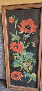 Bloemen vintage borduurwerk borduursel, Hobby en Vrije tijd, Ophalen of Verzenden