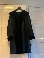 Warme zwarte vachtjas, sheepskin, maat 44, couturejas, Kleding | Dames, Ophalen of Verzenden, Zo goed als nieuw, Maat 42/44 (L)