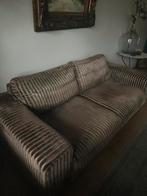 Stoere bruine ribbank, model Pittsburgh., Ophalen, Gebruikt, Stoer, Stof