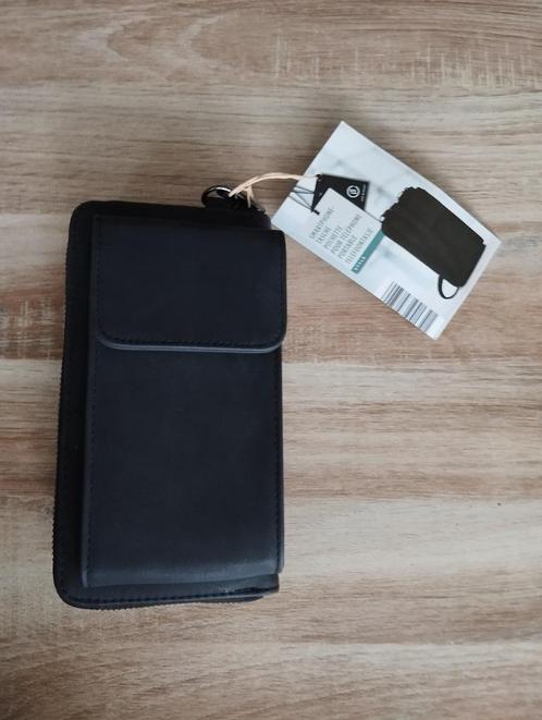 telefoontasje tasje portemonnee zwart nieuw, Sieraden, Tassen en Uiterlijk, Portemonnees, Nieuw, Zwart, Ophalen of Verzenden