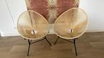 Stoel fauteuil ambachtelijk gemaakt rope touw 2 stuks, Huis en Inrichting, Fauteuils, Ophalen, Zo goed als nieuw, Minder dan 75 cm