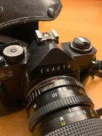 Exakta HS-1 analoge fotocamera met lenzen en flitser, Ophalen, Gebruikt, Spiegelreflex, Overige Merken
