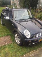 Mini 1.6 16V Cooper Cabrio 2006 Zwart, Auto's, Voorwielaandrijving, 4 cilinders, Cabriolet, 4 stoelen