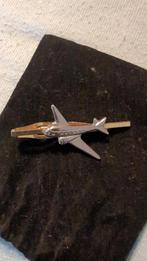 Vintage vliegtuig stropdas speld, Effen, Onbekend, Zwart, Ophalen of Verzenden