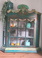 XL vitrinekastje hangkastje vintage India Ibiza bohostyle, Huis en Inrichting, Ophalen, 50 tot 100 cm, Zo goed als nieuw, Minder dan 100 cm