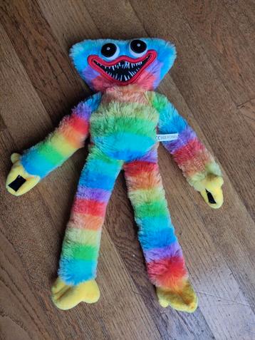 Huggy Wuggy knuffel - regenboog kleuren - 40 cm lang beschikbaar voor biedingen