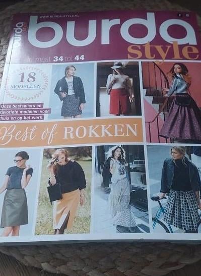 BURDA STYLE PATROON  BLAD ROKKEN NAAIEN, Hobby en Vrije tijd, Kledingpatronen, Vrouw, Overige typen, Gebruikt, Burda