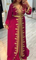 Prachtige roze Marokkaanse jurk met gouden details, Maat 38/40 (M), Ophalen of Verzenden, Zo goed als nieuw, Roze