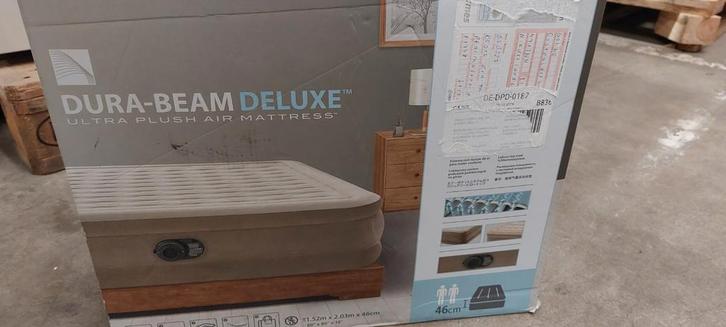 Nieuw Intex ultra plush 2 persoons luchtbed, Caravans en Kamperen, Luchtbedden, Ophalen of Verzenden