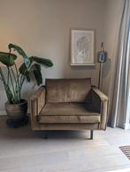 Rodeo fauteuil velvet honing geel. Nieuwstaat!, Huis en Inrichting, Fauteuils, Zo goed als nieuw, Ophalen