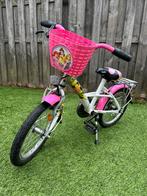 Loekie meisjes fiets 16 inch + zijwieltjes, Ophalen, Gebruikt, Loekie, Handrem