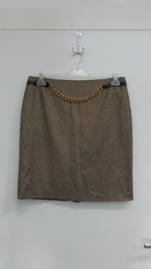 Rok Josephine & Co, goud bruin blauw, maat 44, Kleding | Dames, Rokken, Zo goed als nieuw, Maat 42/44 (L), Overige kleuren, Boven de knie