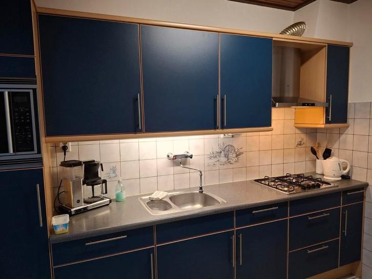 Keuken, Huis en Inrichting, Keuken | Complete keukens, Gebruikt, Overige typen, Blauw, Kunststof, Ophalen