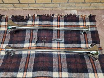 Set originele chrome Grover  Los Angeles 95 CM luchthoorns! beschikbaar voor biedingen