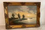 Prachtig schilderij van W.Kloos ( 110 x 80 cm. ). Bieden !, Antiek en Kunst, Ophalen