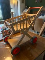Educo Houten Poppenwagen/Winkelwagen, Ophalen, Gebruikt, Jongen of Meisje