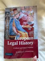 European Legal History Book - in good condition,, Boeken, Ophalen of Verzenden, Zo goed als nieuw