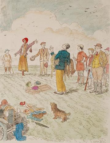 De vogelverschrikker - Antieke cartoon (1931) beschikbaar voor biedingen