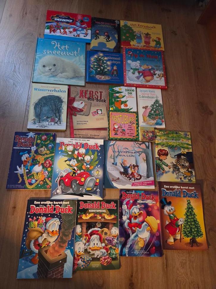 Kerstboeken Winter, Donald Duck, dikkie dik 20 stuks, Boeken, Kinderboeken | Jeugd | onder 10 jaar, Zo goed als nieuw, Fictie algemeen
