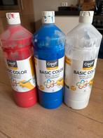 Creall Plakkaatverf Rood, Blauw, Wit, Hobby en Vrije tijd, Ophalen of Verzenden, Gebruikt, Overige typen