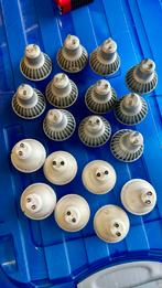 18 spotlampjes, zijn gebruikt, led licht, Overige materialen, Gebruikt, Ophalen of Verzenden, Led