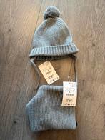 Grijze Muts & Sjaal Set - Zara 1-6 jaar, Ophalen of Verzenden, Zo goed als nieuw, Jongetje of Meisje, Setje
