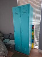 Turquoise Lockerkast / Kledingkast, Huis en Inrichting, Kasten | Lockerkasten, Ophalen, Gebruikt, Industrieel