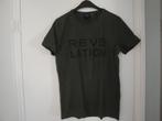 Leger groen REVELATION shirt met opdruk. Maat L., Maat 52/54 (L), Ophalen of Verzenden, Zo goed als nieuw, Revelation
