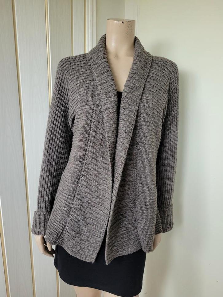 Marc Cain Marccain vest wollblend alpaca maat 40/42, Kleding | Dames, Truien en Vesten, Zo goed als nieuw, Maat 38/40 (M), Grijs