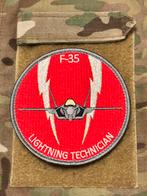 Embleem 322 SQN F-35 Lightning Technician, Verzamelen, Militaria | Algemeen, Verzenden, Luchtmacht, Nederland, Embleem of Badge