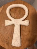 Egyptische Ankh hanger beeld kunst & papyrus boekenlegger, Ophalen of Verzenden