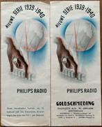 Philips Radio Brochure 1939, Ophalen of Verzenden, Zo goed als nieuw, Radio